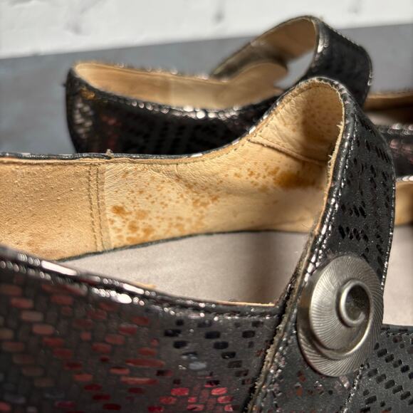 Alegria Paloma Pewter Dazzler Mary Jane Comfort Shoes Leather Women's 37- 7/7.5 - Picture 10 of 11